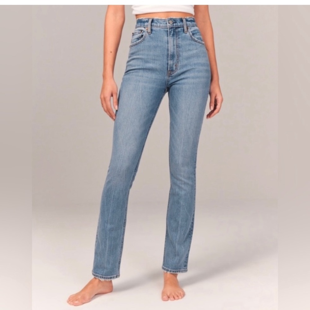 Abercrombie & Fitch The '90s Slim Straight Ultra High Rise Jeans 29/8